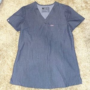 XXS charcoal grey figs top